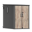 TERKKIN RIDGENOR Vertical 5 x 7 ft Tall Storage Shed Pro Ashwood Brown 3D