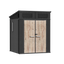 TERKKIN RIDGELON 6 x 6 ft Pent Roof Outdoor Storage Shed Standard Graphite Grey