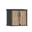 TERKKIN RIDGENOR Vertical 4.3x2.4ft 900L Storage Shed Pro Ashwood Brown 3D - Main view