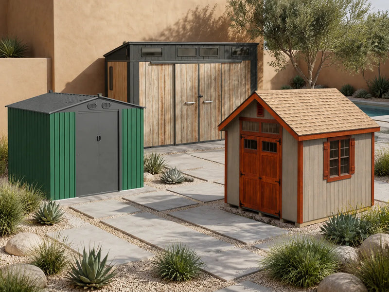 Compare Resin vs Metal vs Wood — What’s the Best Shed for You?