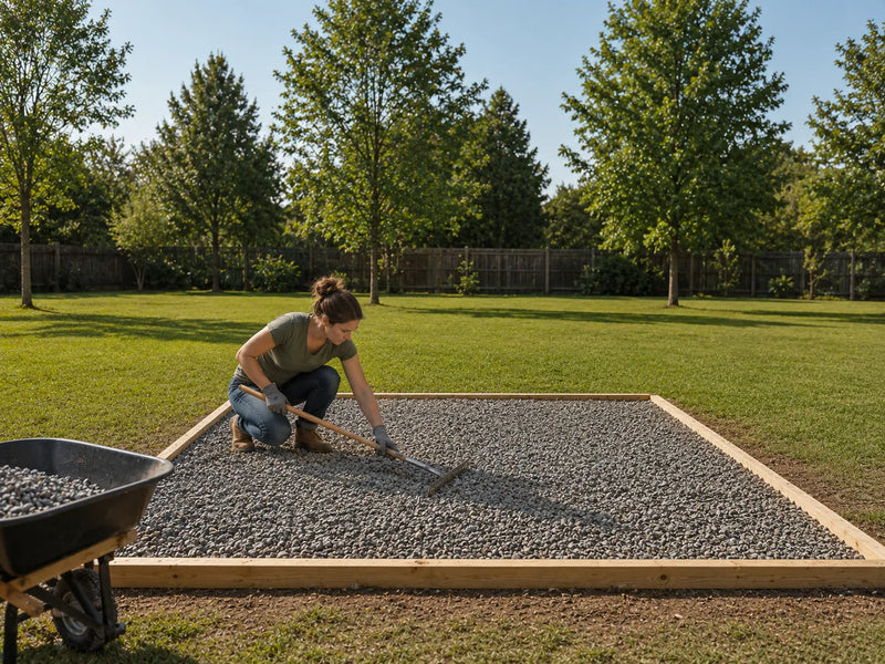 How to Create the Gravel Base for Your Shed?