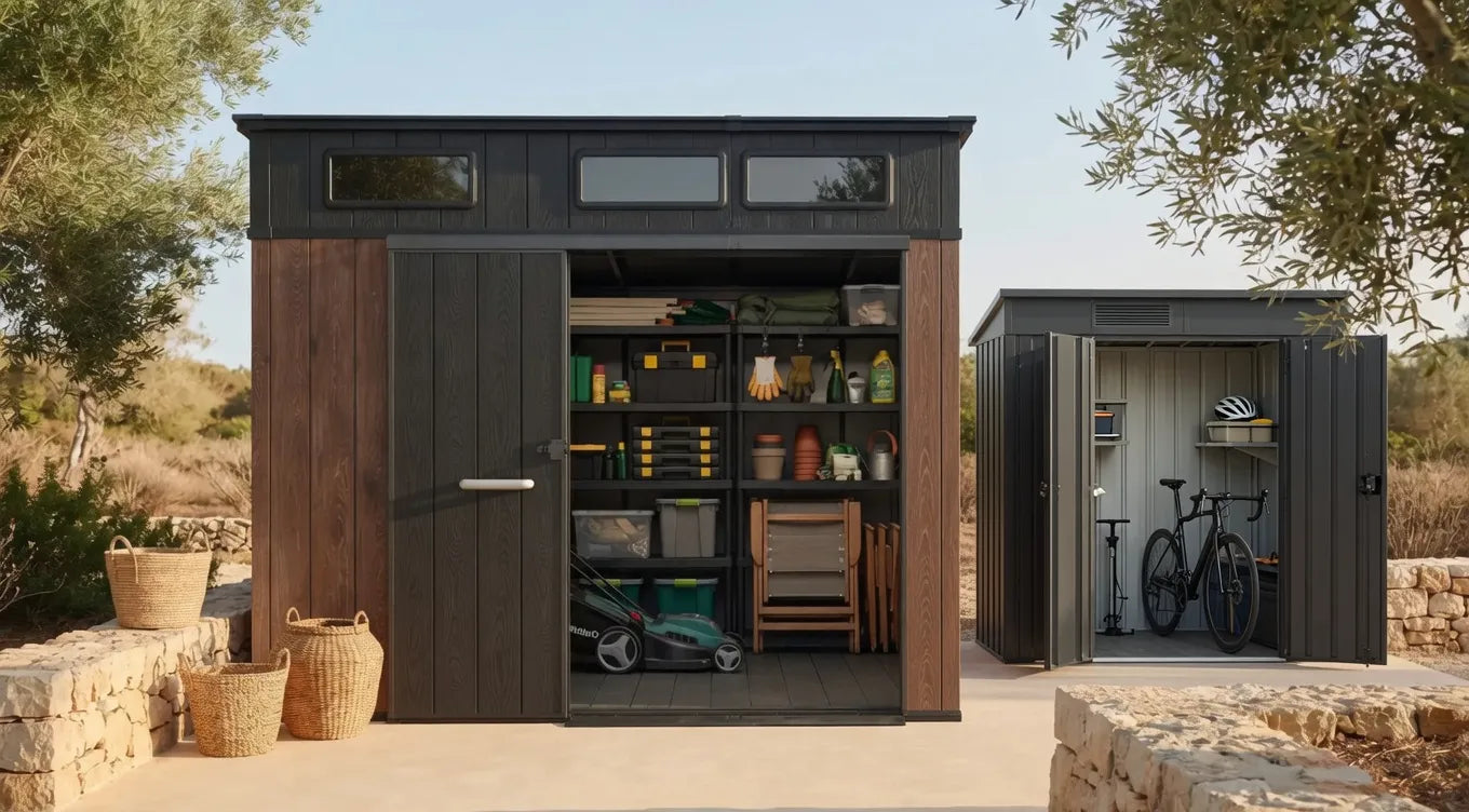 Outdoor Bike Storage Shed vs. General Utility Shed