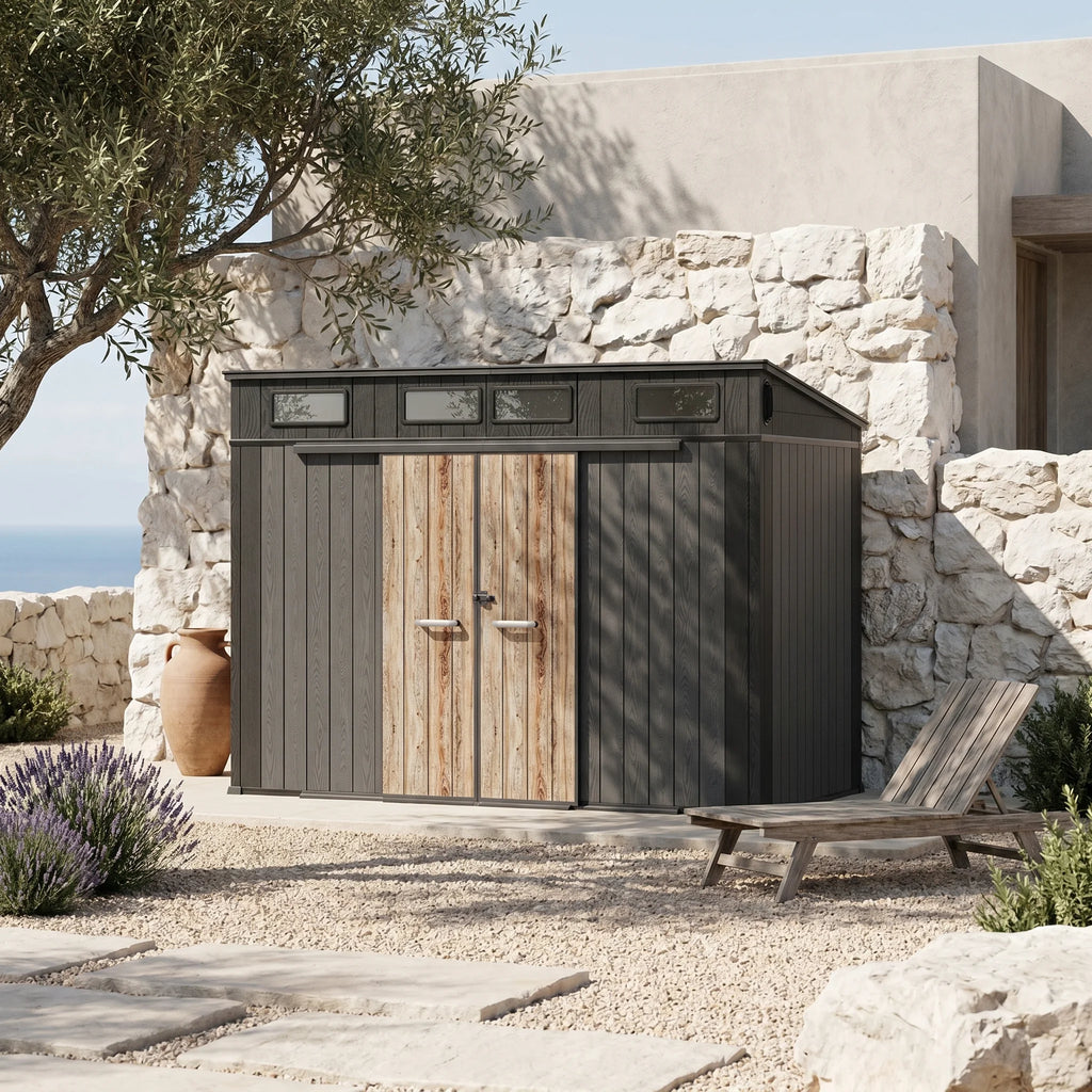 12′ X 7′ Shed With Pent Roof And Grid Window video