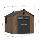 TERKKIN 8x10 Resin Storage Shed with Floor (Copy)