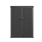 TERKKIN RIDGENOR Vertical 5 x 7 ft Tall Storage Shed Standard Graphite Grey
