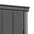 TERKKIN RIDGENOR Vertical 5 x 7 ft Tall Storage Shed Standard Graphite Grey