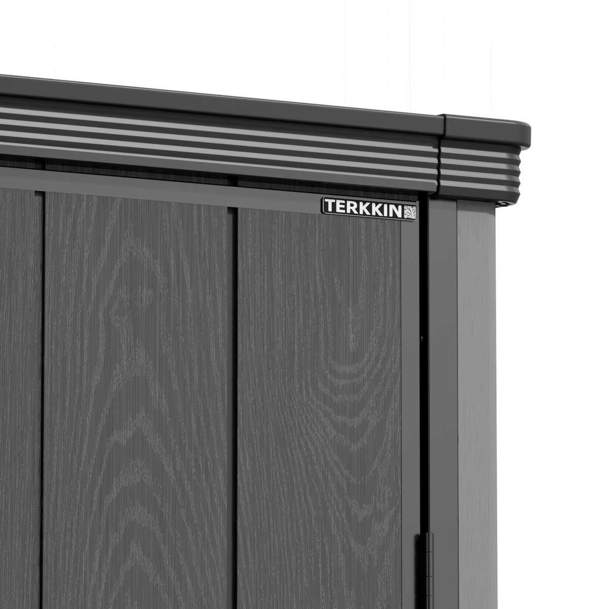 TERKKIN RIDGENOR Vertical 5 x 7 ft Tall Storage Shed Standard Graphite Grey
