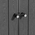 TERKKIN RIDGENOR Vertical 5 x 7 ft Tall Storage Shed Standard Graphite Grey