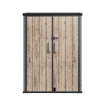 TERKKIN RIDGENOR Vertical 5 x 7 ft Tall Storage Shed Pro Ashwood Brown 3D