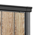 TERKKIN RIDGENOR Vertical 5 x 7 ft Tall Storage Shed Pro Ashwood Brown 3D
