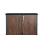 TERKKIN Horizontal 2300L Storage Shed Ultra Dark Walnut 3D