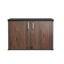 TERKKIN Horizontal 2300L Storage Shed Ultra Dark Walnut 3D