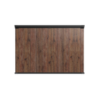 TERKKIN Horizontal 2300L Storage Shed Ultra Dark Walnut 3D