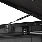 TERKKIN Horizontal 2300L Storage Shed Ultra Dark Walnut 3D