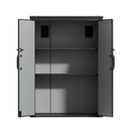 TERKKIN Vertical 1400L Storage Shed Ultra Dark Walnut 3D
