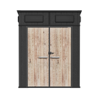 TERKKIN RIDGELON 6 x 6 ft Pent Roof Outdoor Storage Shed Standard Graphite Grey