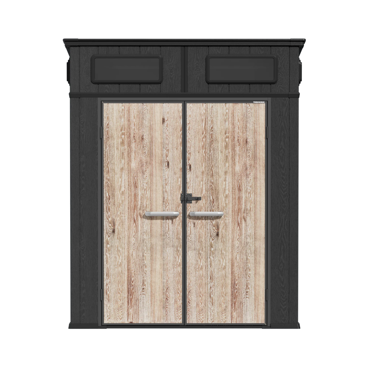 TERKKIN RIDGELON 6 x 6 ft Pent Roof Outdoor Storage Shed Standard Graphite Grey