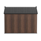 TERKKIN Gable 8x10 Storage Shed Pro Dark Walnut 3D