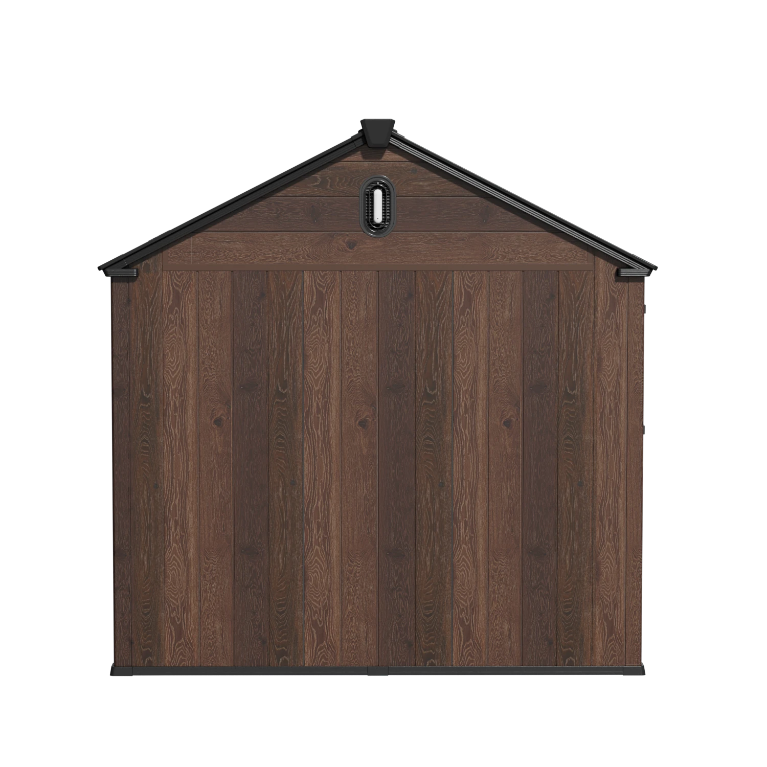 TERKKIN Gable 8x10 Storage Shed Pro Dark Walnut 3D