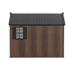 TERKKIN Gable 8x10 Storage Shed Pro Dark Walnut 3D
