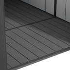 TERKKIN Gable 8x10 Storage Shed Pro Dark Walnut 3D