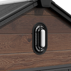 TERKKIN Gable 8x10 Storage Shed Pro Dark Walnut 3D
