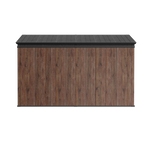 TERKKIN Pent 12x7 Storage Resin Shed Ultra Dark Walnut 3D