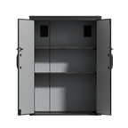 TERKKIN RIDGENOR Vertical 4.3 x 2.4 ft Tall 1400L Storage Shed Ultra Dark Walnut 3D