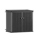 TERKKIN RIDGENOR Vertical 4.3 x 2.4 ft 900L Storage Shed Standard Graphite Grey