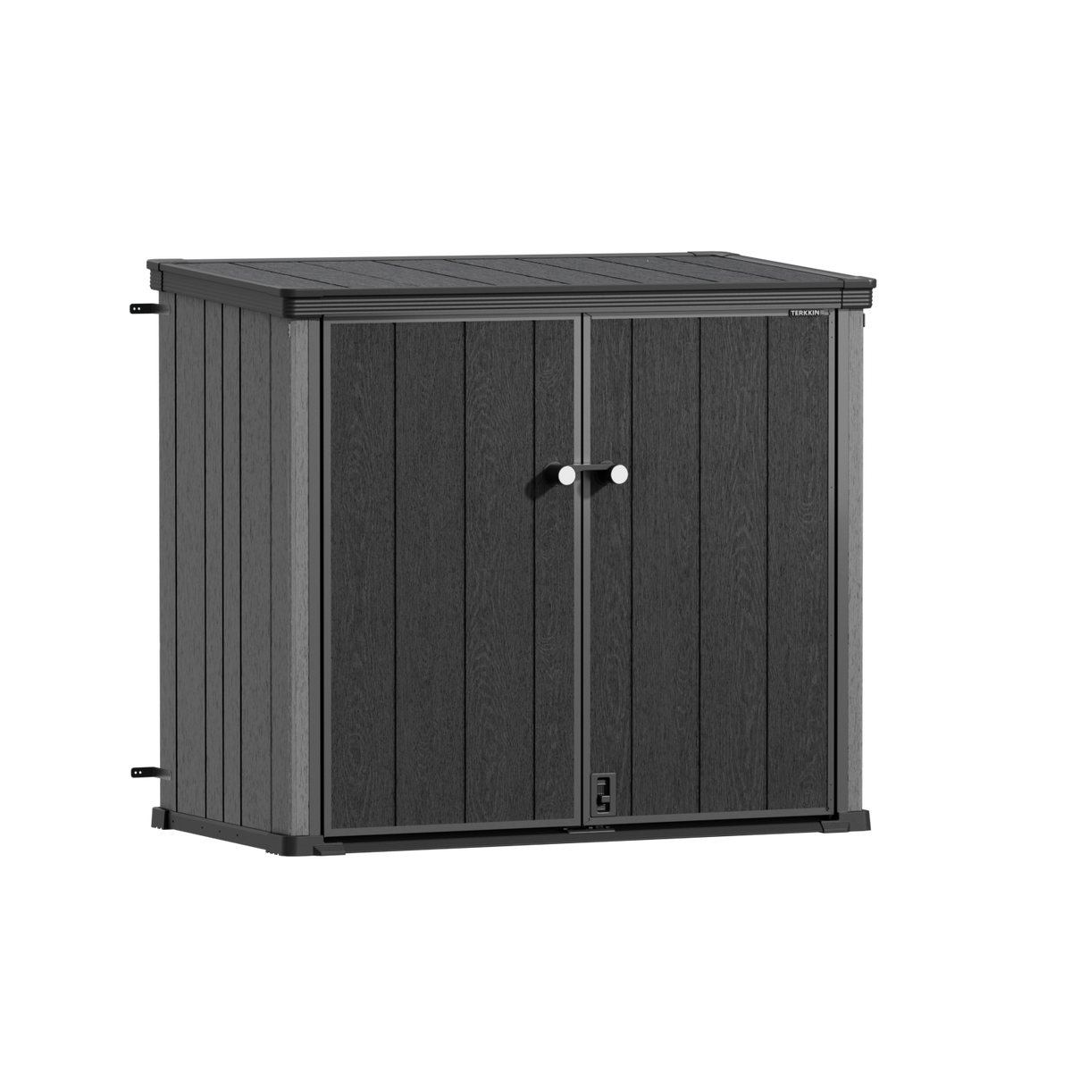 TERKKIN RIDGENOR Vertical 4.3 x 2.4 ft 900L Storage Shed Standard Graphite Grey