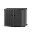 TERKKIN RIDGENOR Vertical 4.3 x 2.4 ft 900L Storage Shed Standard Graphite Grey