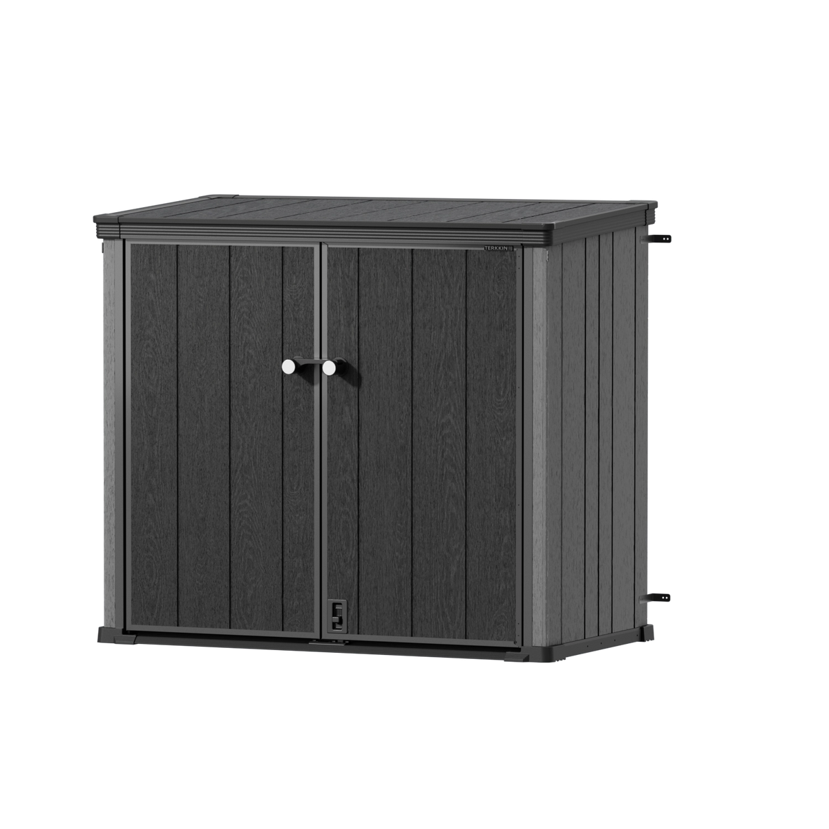 TERKKIN RIDGENOR Vertical 4.3 x 2.4 ft 900L Storage Shed Standard Graphite Grey