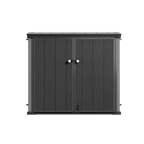 TERKKIN RIDGENOR Vertical 4.3 x 2.4 ft 900L Storage Shed Standard Graphite Grey