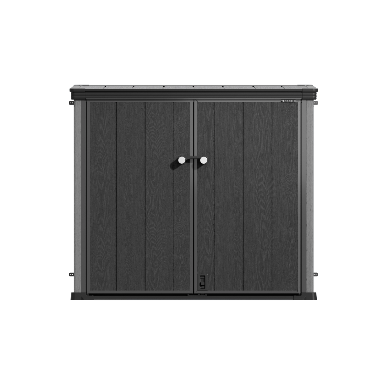 TERKKIN RIDGENOR Vertical 4.3 x 2.4 ft 900L Storage Shed Standard Graphite Grey