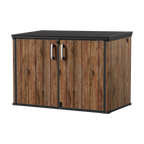 TERKKIN RIDGENOR Horizontal 6.3 x 3.6 ft Tall 2300L Storage Shed Ultra Dark Walnut 3D