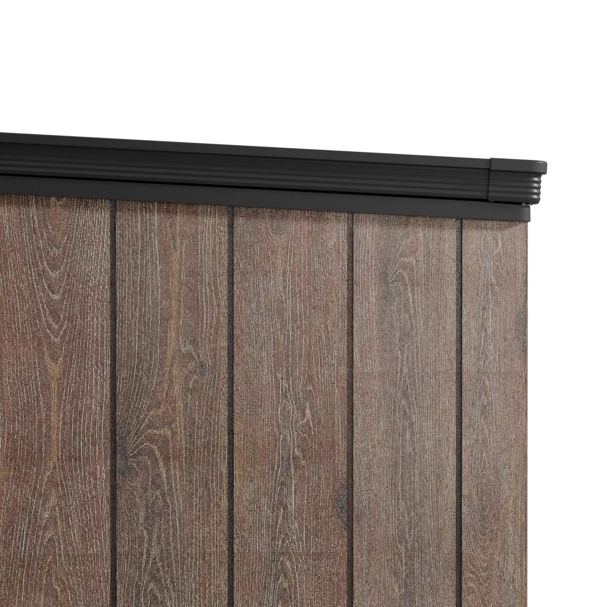 TERKKIN RIDGENOR Horizontal 6.3 x 3.6 ft Tall 2300L Storage Shed Ultra Dark Walnut 3D