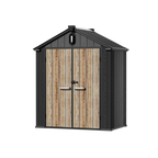 TERKKIN KingCenter2 Gable 6x4 Storage Shed Standard Teak Brown - Main view