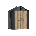 TERKKIN KingCenter2 Gable 6x4 Storage Shed Standard Teak Brown - Main view
