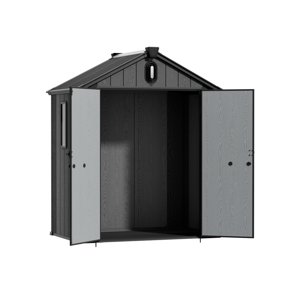 TERKKIN KingCenter2 Gable 6x4 Storage Shed Standard Teak Brown - Main view