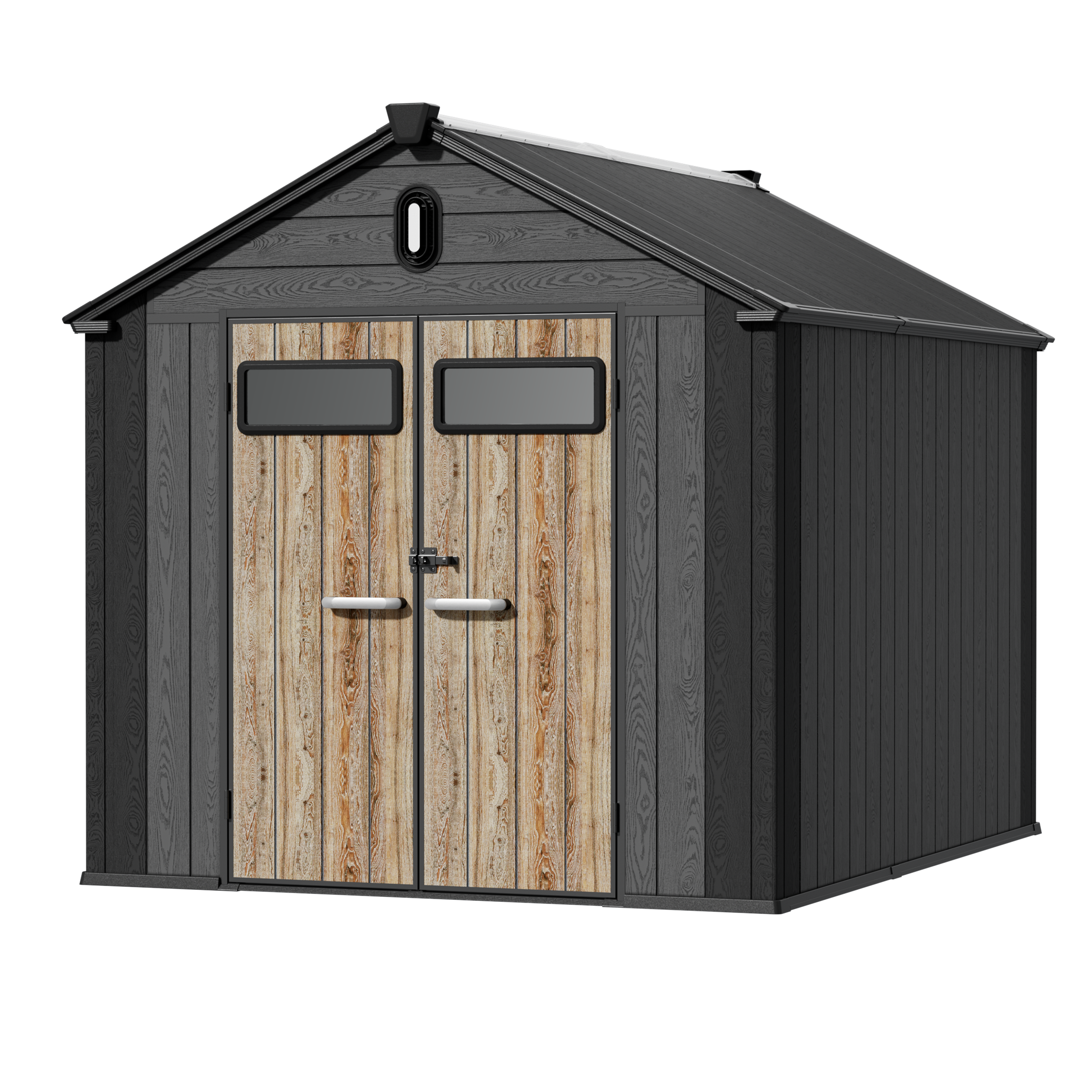 TERKKIN KingCenter2 Gable 8x10 Storage Shed Standard Teak Brown - Main view Main image