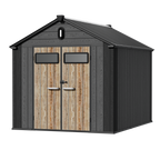 TERKKIN KingCenter2 Gable 8x10 Storage Shed Standard Teak Brown - Main view
