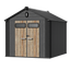TERKKIN KingCenter2 Gable 8x10 Storage Shed Standard Teak Brown - Main view