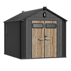 TERKKIN KingCenter2 Gable 8x10 Storage Shed Standard Teak Brown - Main view