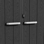 TERKKIN KingCenter2 Gable 8x10 Storage Shed Pro Warm Oak 3D - Detail view