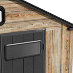 TERKKIN RIDGELON Gable 8x6 Storage Shed Pro Ashwood Brown 3D - Detail view