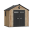 TERKKIN RIDGELON Gable 8x6 Storage Shed Pro Ashwood Brown 3D - Main view