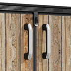 TERKKIN KingCenter2 Horizontal 6.3x3.6ft 2300L Storage Shed Standard Teak Brown - Detail view