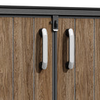 TERKKIN KingCenter2 Horizontal 6.3x3.6ft 2300L Storage Shed Ultra Warm Oak 3D - Detail view