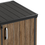 TERKKIN KingCenter2 Horizontal 6.3x3.6ft 2300L Storage Shed Ultra Warm Oak 3D - Detail view