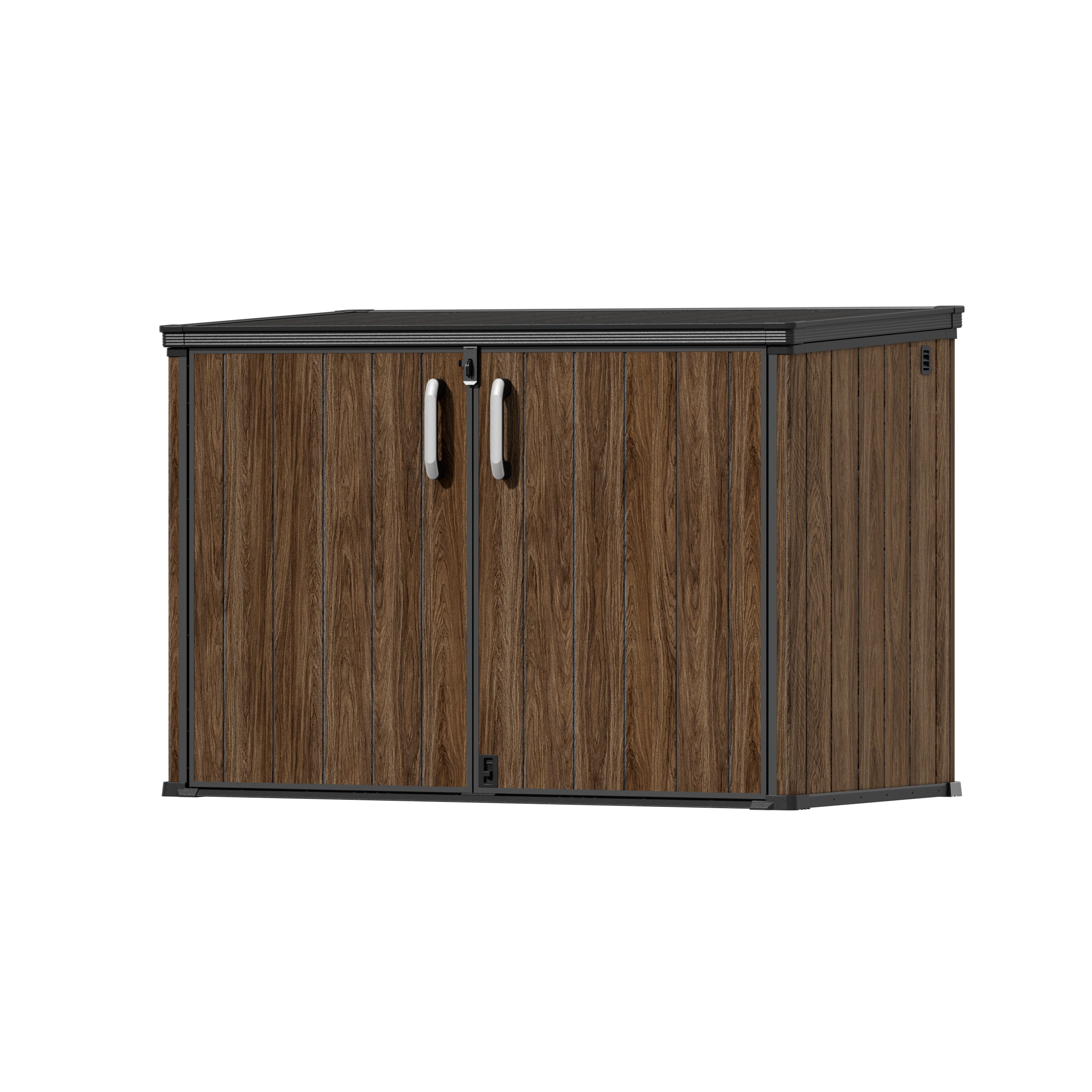 TERKKIN KingCenter2 Horizontal 6.3x3.6ft 2300L Storage Shed Ultra Warm Oak 3D - Main view Main image